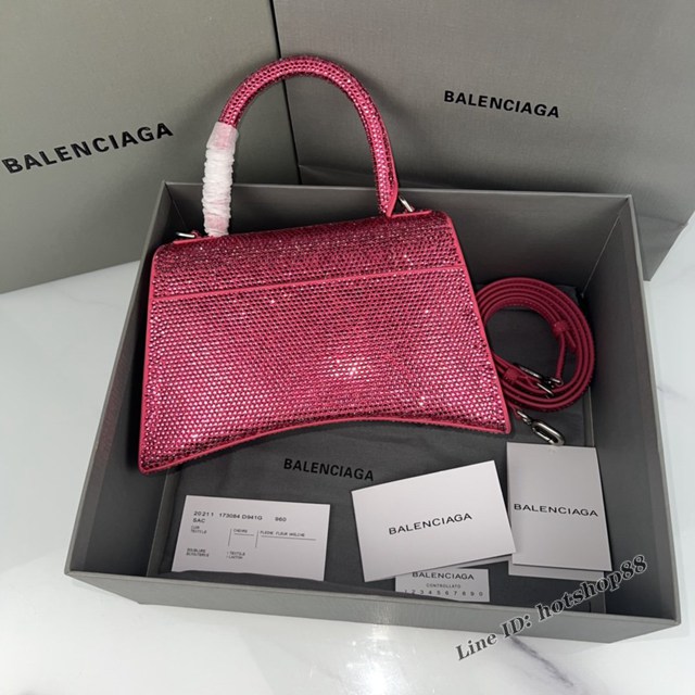 Balenciaga專櫃爆款手提女包巴黎世家燙磚重手工Hourglass沙漏包 fyj1563